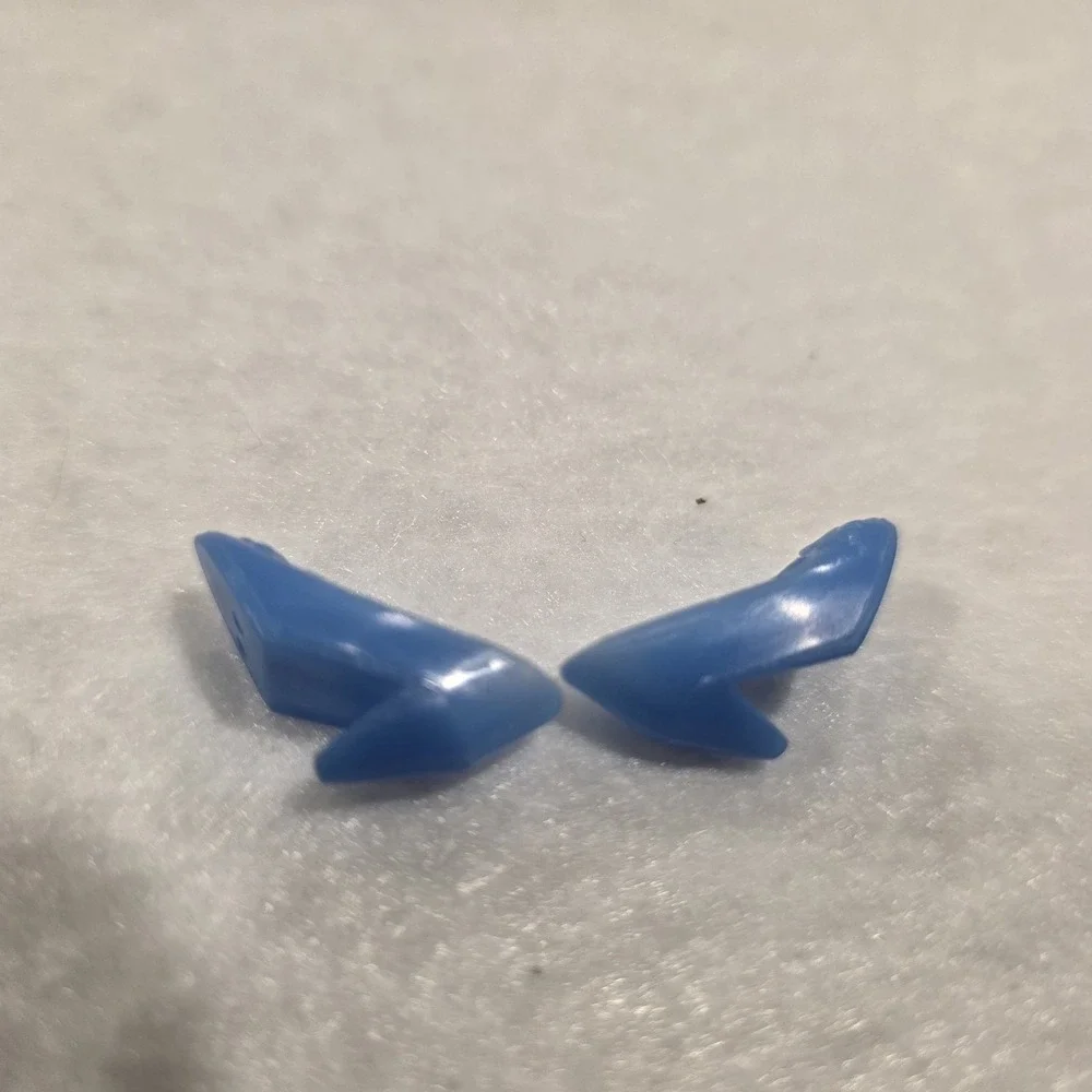 Vintage Barbie Doll Clone Blue Pointed Toe Heels Pumps Shoes‎
